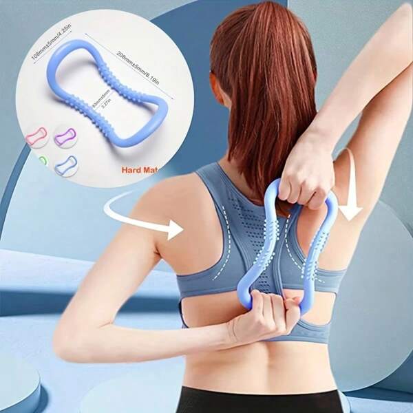 2pcs/1pc Soft Fascia Stretch Circle - Open Shoulder & Back Yoga Fitness Ring, Durable TPE Material, Ideal For Flexibility & Strength Training, Yoga Fitness Hoop, Durable Yoga Ring
