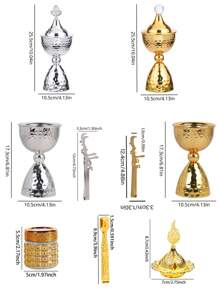 1Pc/Set Simple And Elegant Wrought Iron Incense Burner. Bakhoor Burner,With Lid, Aromatherapy Burner, Decoration, Incense Holder, Home Decor