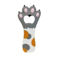 Joivida 可爱猫咪黑色粉色灰色白色开瓶器猫爪创意冰箱啤酒盖开瓶器厨房工具磁性冰箱挂架适用于家庭酒吧和派对 - 彩色 - 查看 7