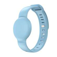 Correa de muñequera ajustable de silicona, cubierta protectora adecuada para Airtag, rastreador de Apple, localizador GPS, smartwatch - Multicolor - Ver 12