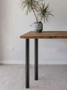 2PCS 710-1100mm Adjustable Kitchen Worktop Desk Breakfast Bar Table Leg 60mm Bar Metal Table Legs Black - Black - View 3