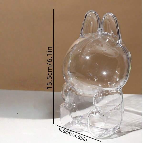 1pc Transparent Protective Case For Labubu
