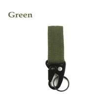 2PCS Outdoor Carabiner Molle Clip Nylon Key Hook Hanging Belt Webbing Strap Buckle - Black - View 8