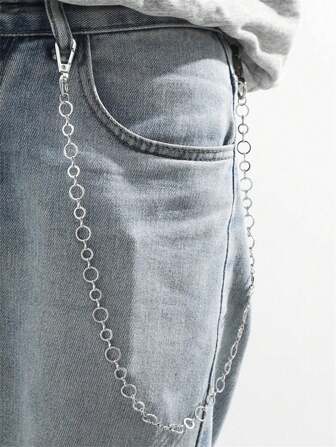 1pc Fashion Personality Simple Street Punk Style Stainless Steel Pant Chain