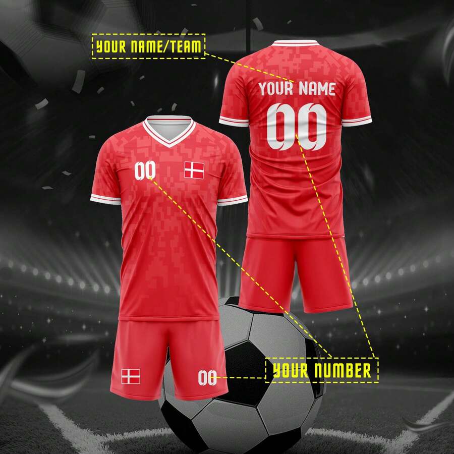 定制运动服，带有个性化图像、徽标、名称和号码，男女通用设计，透气速干时尚运动T恤，适用于羽毛球、排球和足球训练