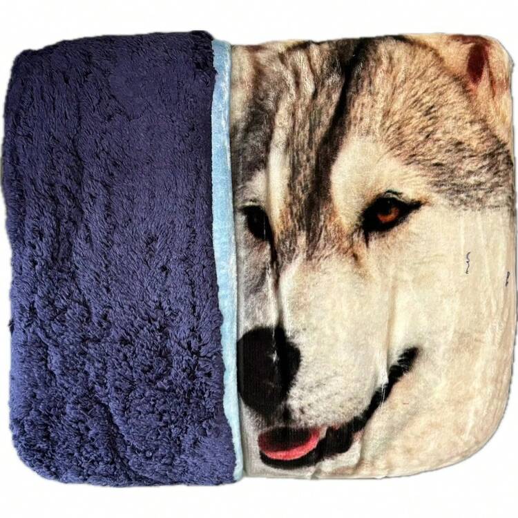 Soft Shearling Reverse Coverlet - Schneewolf - Übersicht 3