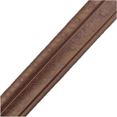2 Pcs Self-Adhesive Wall Waistline Skirting Foam Edge Strip Ceiling TV Background Wall Frame Sharp Furniture Anti-Collision Strip