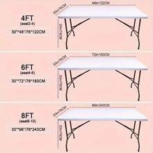 2pcs Elastic Rectangle Table Skirt, With Open Back Design, Suitable For Wedding, Party, Ball, And Exhibition - Multicolor - View 5