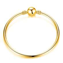 1PC Fashion Women's Round Head Button DIY Pendant Snake Bone Bracelet, Suitable For Daily Matching, Is The Perfect Holiday Gift For Women