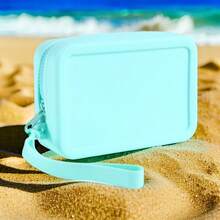 1个硅胶手持化妆包，防水大容量收纳袋，柔软硅胶化妆包，户外便携沙滩包，多功能洗漱包，零钱包卡包，适合旅行收纳日常用品，圣诞礼物，旅行必备，女士旅行礼物，手拿包/小手提包，化妆品收纳包，化妆刷收纳袋，迷你收纳包，大容量收纳包，女士礼物，圣诞礼物，女士礼物创意，化妆包，旅行必备 - 彩色 - 查看 7