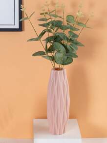 1 pezzo Vaso geometrico creativo, vaso per profumo di fiori per la decorazione della casa, vaso per fiori finti in plastica che imita la ceramica, adatto per soggiorno, camera da letto, ufficio, decorazione per feste e vacanze