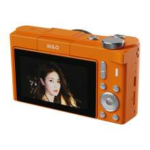 W&O 2MP AF Digital Camera With 3.0-Inch Display 2500mAh Battery 128GB Expandable Type-C Charging MP3 Player Video Recording Flash Light Games Album - Orange - View 10