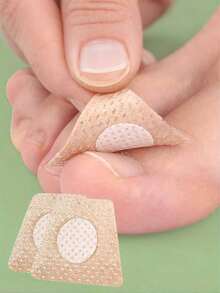 指甲贴，自然浅米色指甲贴 - 修复变色和受损的指甲，适用于受损和变色的指甲 - 膚色 - 查看 4