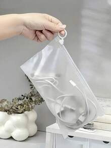 Waterproof Travel Organizer Bag - Multi-Functional Matte Zipper Pouch - Suitcase Packing Cubes With Dividers - Convenient Zipper Mesh Sock Organizer - Portable Travel Luggage Organizer Toiletries Bag Travel Toiletry Bag Wash Bag Shower Bag Clear Makeup Bag Waterproof Bag Large Capacity For Women Travel Essential Cruise Essentials Holiday Essential - Multicolor - View 6