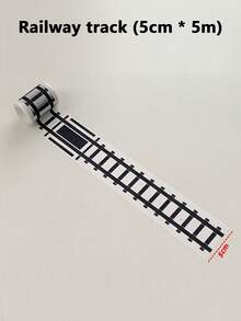 4 件套微型道路交通轨道，适用于娃娃屋迷你场景，模拟停车场道具套装，配有停车位标记贴纸和胶带，返校/返回校园季节学生手工 DIY 创意用品，场景装饰小道具