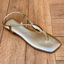 ABS Women's Easy-To-Fit Slug Flat Sandal - Gold - View 1