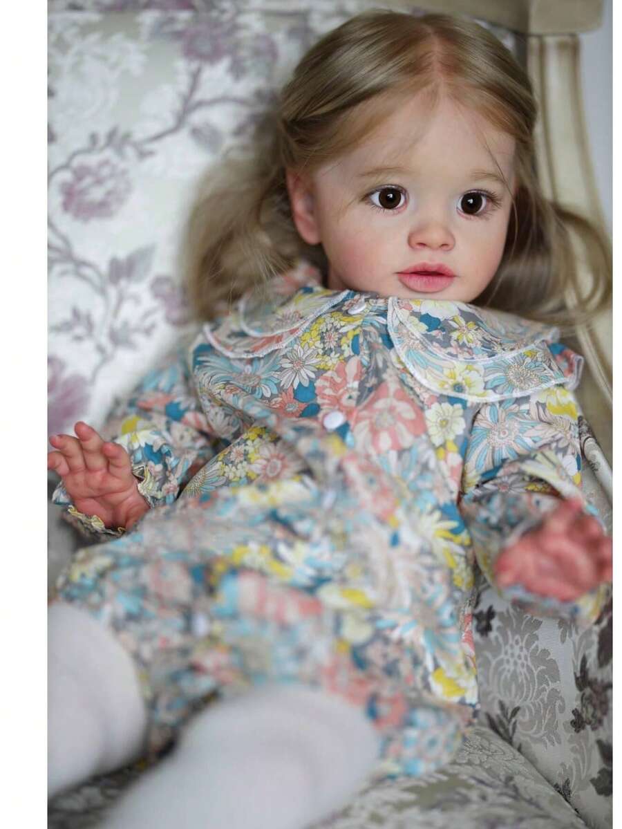New Arrival Huge Baby Size 26 Inch 66 Cm Reborn Toddler Dolls Lifelike New Reborn Girl Dolls Soft Cuddle Body Toys - 彩色 - 查看 1