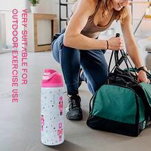 OwaIa Nutcracker Outdoor Sports Bicycle Double Drink Ice Bula Cup, 32OZ /945ml Double Vacuum Outdoor Mountaineering Kettle, Stainless Steel Insulated Ice Water Cup With Straw, 100% Leakproof Outdoor Bicycle Water Cup, Suitable For Outdoor Camping, Mountaineering, Office And Travel {Essential For The Beach/Camping Accessories} - 米色 - 查看 3