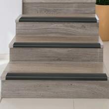 10m Non-Slip Stair Strip, Self-Adhesive Stair Edge Strip, Flexible PVC Step Edge Strip - 黑色 - 查看 5