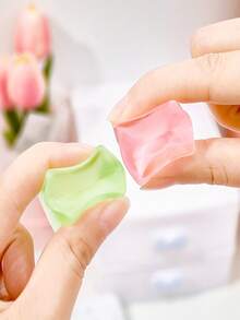 5-20pcs Ice Cube Squeeze Toy/Ice Cube Soft Gift, Squeeze Stress Relief For Halloween, Christmas Gifts/Stress Relief Jelly/Maltose Color Changing Heart Squeeze Toy - Multicolor - View 3