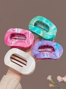 4pcs/1pc Women 12cm/4.72in Large Bright Jelly Color Black Brown Amber Lightweight Plastic Hair Clips, Fashionable Versatile High-End Elegant Simple Minimalist Solid Color Hair Accessories Suitable For Daily Outing, Leisure, Party, Commute, Hair Bun, Hair Washing, Makeup, Outfit Matching Claw Clips Hair Claws Hair Barrettes, School Stuff, College