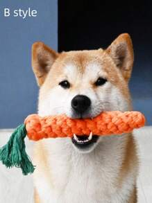 Carrot Dog Rope Toys For Dogs, Durable Chew Toys For Aggressive Chewers, Entertainment & Interaction, Teeth Cleaning And Chewing