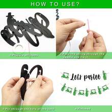 2件套，高尔夫主题DIY串旗，高尔夫运动主题生日派对装饰，绿色花环“Let's Par-Tee”横幅，高尔夫主题生日派对装饰，适合高尔夫主题派对、生日宝贝派对等场合。 - 彩色 - 查看 5