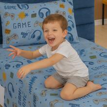 3-Piece Children's Sheet Set, Fun, Colorful Prints, Elastic - Juego - Ver 1