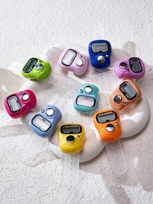 Mini Electronic Finger Counter/Ring-Shaped Manual Counter, Random Color, Suitable For Knitting, Prayer (Tasbih), Games, Sports, And Other Counting Purposes - Multicolor - View 5