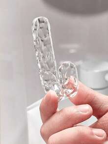 4pcs/10pcs Acrylic Adhesive Hooks, Bathroom Use, No Drilling Required, Heavy Duty Wall Hooks, Suitable For Hanging Towels, Backpacks, Clothes, Keys, Etc. - Multicolor - View 2