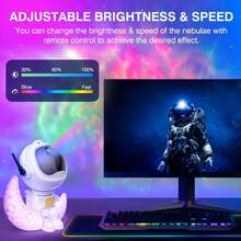 Astronaut Galactic Projector With Illuminated Moon Base, Star Effects, And Remote Control - BLANCO - View 2