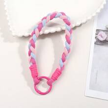 彩色编织短款手机挂绳装饰配件