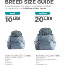 PoochPouch Dog Front Carrier Small Grey