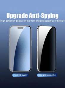 3 piezas Protector de pantalla de vidrio templado mate antiespia 2.5D de pantalla completa (película para juegos), antihuellas, compatible con las series Apple X/XR/11/12/13/14/15/16