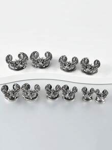 1PC U Shape Dead Butterfly Ear Gauges Open Flesh Tunnels Plugs Ear Tunnels Ear Stretchers Stainless Steel Piercings 8mm-25mm - As Shown - View 7