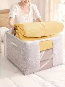 1/2 túi đựng đồ Giáng sinh dung tích lớn, túi đựng quần áo và chăn dự trữ cuối năm, túi đựng chăn dung tích lớn, túi đựng quần áo và chăn chống thấm nước và chống ẩm, túi đựng đồ di chuyển và tái định cư, túi đựng đồ lặt vặt Halloween và túi đựng đồ gia dụng có thể gấp gọn để sắp xếp đồ dùng thiết yếu hàng ngày vào mùa thu/đông - trắng - Xem 5