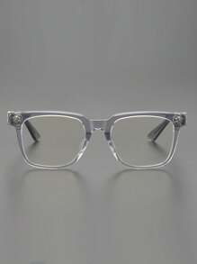 CHARMLIBRARY 2025 New Rectangular Plastic Eyeglass Frames, Classic & Fashionable Optical Business Computer Myopia Glasses Frames, Square Lightweight & Comfortable For Men & Women, Suitable For Hiking, Driving, Running, Travel