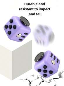 1pc New Stress Relieving Dice Handle Magic Cube Dice, Release Toys, Relieve Stress, Smooth Material, Comfortable Feel, Easy Decompression,Fidget Toys Adults,Fidget Pens,Slime