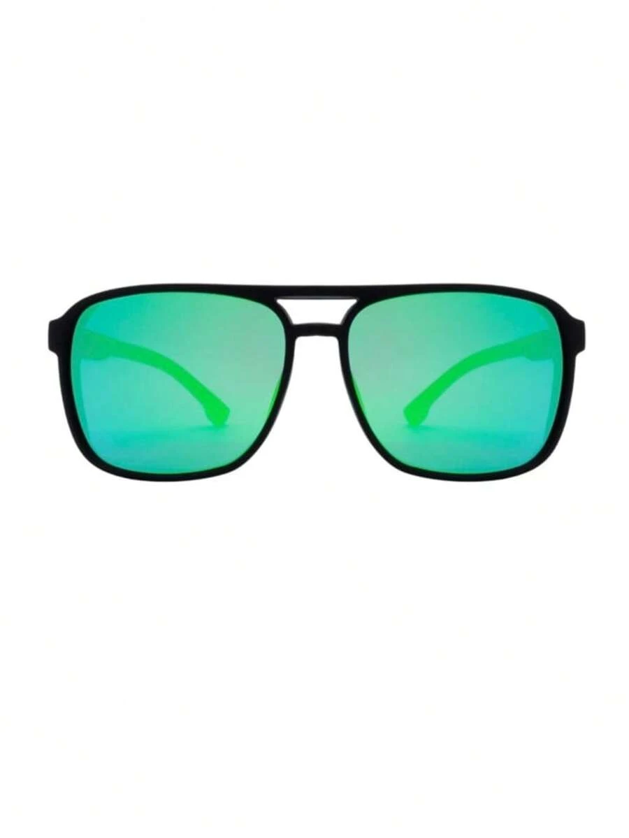 Alok Sunglasses Side Protection Steampunk Zoe Sol Masculine - Green - View 1