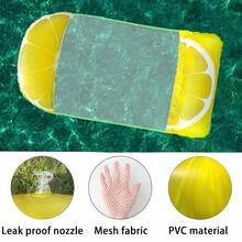 1 Stück aufblasbarer fruchtförmiger Poolschwimmer, Erwachsenen Sommer Schwimmbad und Strandliege, Party Essentiell und perfektes Sommer Geschenk, multifunktionales Poolschwimmbett für Erwachsenen Urlaubs Spaß und Entspannung, Strandaccessoires - Verschiedenfarbig - Übersicht 7