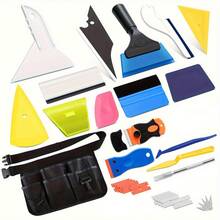 Tool Waist Bag Kit Car Window Tint Tool Kits Vinyl Wrap Tools Window Tint Squeegee Felt Squeegee Razor Scraper For Auto Wrapping - Biến thể 1 - Xem 6