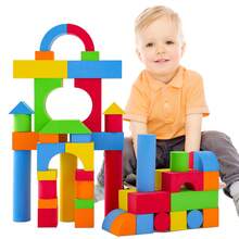 幼儿泡沫积木，EVA软质堆叠拼装玩具套装，大号软积木，适合学龄前儿童，益智拼图玩具，3-6岁儿童（男孩女孩皆宜），生日礼物，拼装玩具，积木工具套装，建筑套装，亲子互动，生日和节日礼物，返校礼物，圣诞节和万圣节礼物 - 彩色 - 查看 11