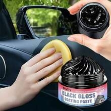 Universal Car Plastic Scratch Repair Paste, Rubber Bumper, Wheel Arch, Side Panel Scratch Remover, Interior Dashboard Plastic Scratch Remover, Plastic Oxidation Polishing Paste, Maintenance And Moisturizing For Plastic Parts - 30g(sponge) - View 2
