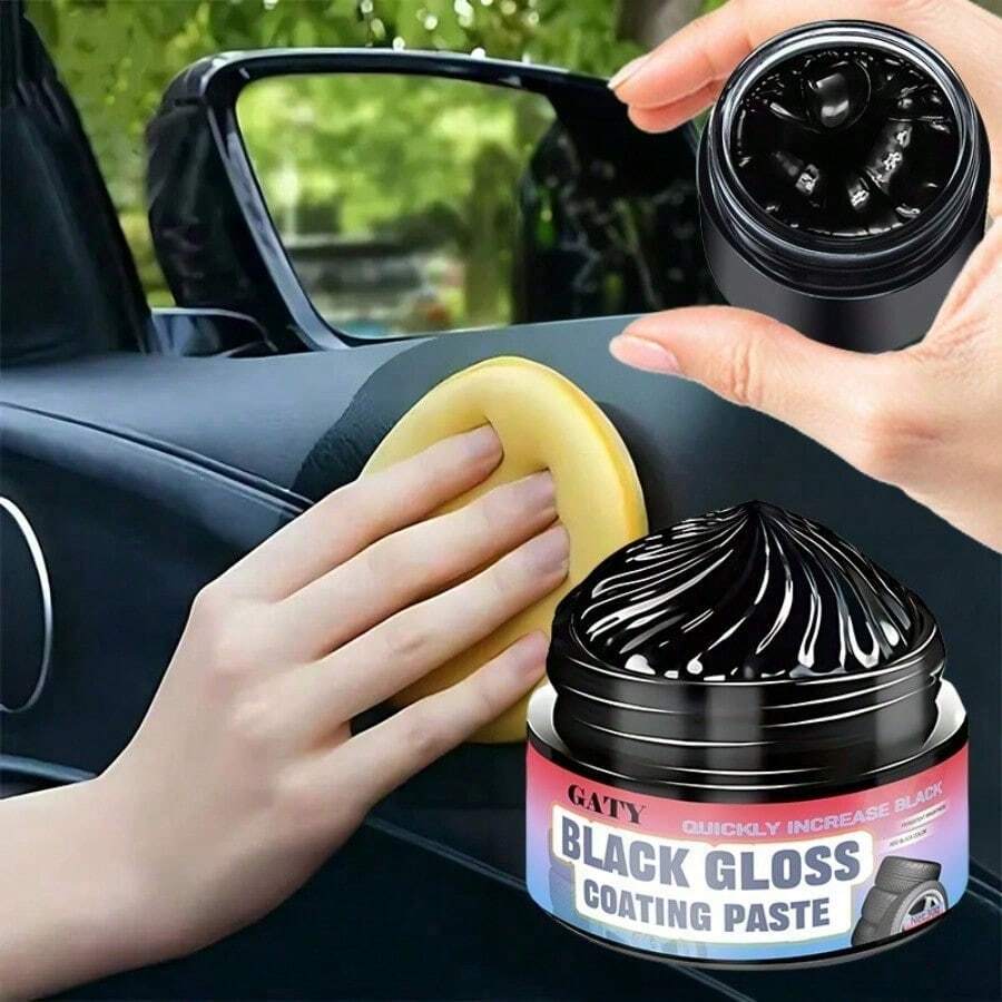 Universal Car Plastic Scratch Repair Paste, Rubber Bumper, Wheel Arch, Side Panel Scratch Remover, Interior Dashboard Plastic Scratch Remover, Plastic Oxidation Polishing Paste, Maintenance And Moisturizing For Plastic Parts