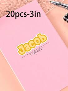 100/50/20/10/1 Pc Customized Name Personalized Stickers - Cartoon Font - Colorful And Variegated Personalized Laptop Stickers, Water Bottle Name Stickers - Suitable For Holiday Gifts, Daily Decorations, Notebook Stickers, Candy Baking Packaging Bag Decorations, School Supplies, Back To School, Multi-Functional, Ornamental, Reusable, Modern, Colorful, Cute, Vintage, Cartoon, Kawaii, Custom, Personalized, Unique, Customized, Workers, Clients, Students, For Business/Work/ Office, For School, Desert Fall Cozy