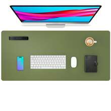 80 X 40 Cm Beige Extended Mouse Pad, Writing Pad, Office Desk Mat, Desktop Protector, Anti-Glare, Anti-Scratch, Waterproof PU Leather + Anti-Slip Velvet Surface, Multiple Sizes & Colors Available, Modern Home Decor Pad, Leather Desk & Coffee Table Pad, Laptop Protector, Washable & Reusable Extra Large Computer Mouse Pad, Easy To Clean Office & Study Supplies Gaming Mouse Pad