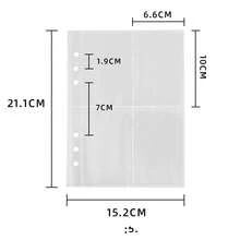 Ins Simple Water Ripples Loose Leaf Album Book Acrylic Four-Grid A5 Storage Book Star Chasing Three-Inch Small Card Book - Multicolor - View 14