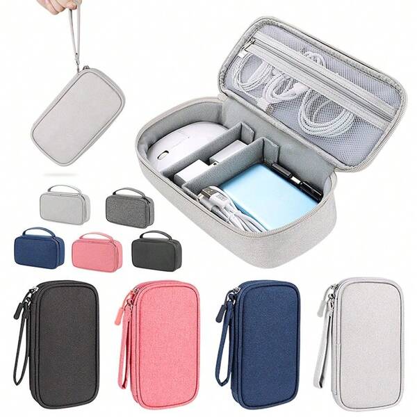 Sac de rangement multifonctionnel pour accessoires numériques de téléphone portable, sac pour téléphone portable, clé USB, batterie externe, disque dur de téléphone portable, sac de rangement pour câble de données