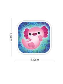 Cute Cartoon Salamander Drawing Sticker Cartoon Anime Figure Newt Salamander Cynops Orientalis Salamandrid Image Stickers Manual DIY Puzzle Paster Mini-Game Waterproof Sticker Festival Gifts Party Gifts A Birthday Present Luggage Notebook Computer Mobile Phone Decoration Sticker New HOT Figures Water Bottle Stickers Games