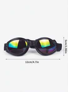 1 件，可折叠宠物狗太阳镜，防风，防晒护目镜，防紫外线太阳镜，酷炫宠物狗眼镜，中大型犬宠物太阳镜宠物防水眼镜，夏季